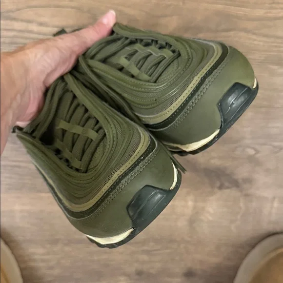 Nike Air Max 97 Medium Olive White Women’s Size 8.5 - Picture 3 of 7